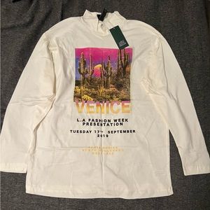 Mock neck long sleeve shirt